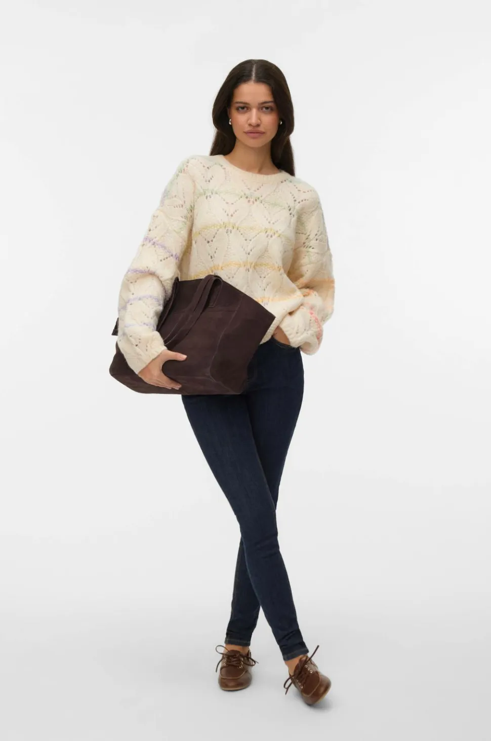 Vero Moda Pullover vmNew Hatty LS O-n Stitch Pullover