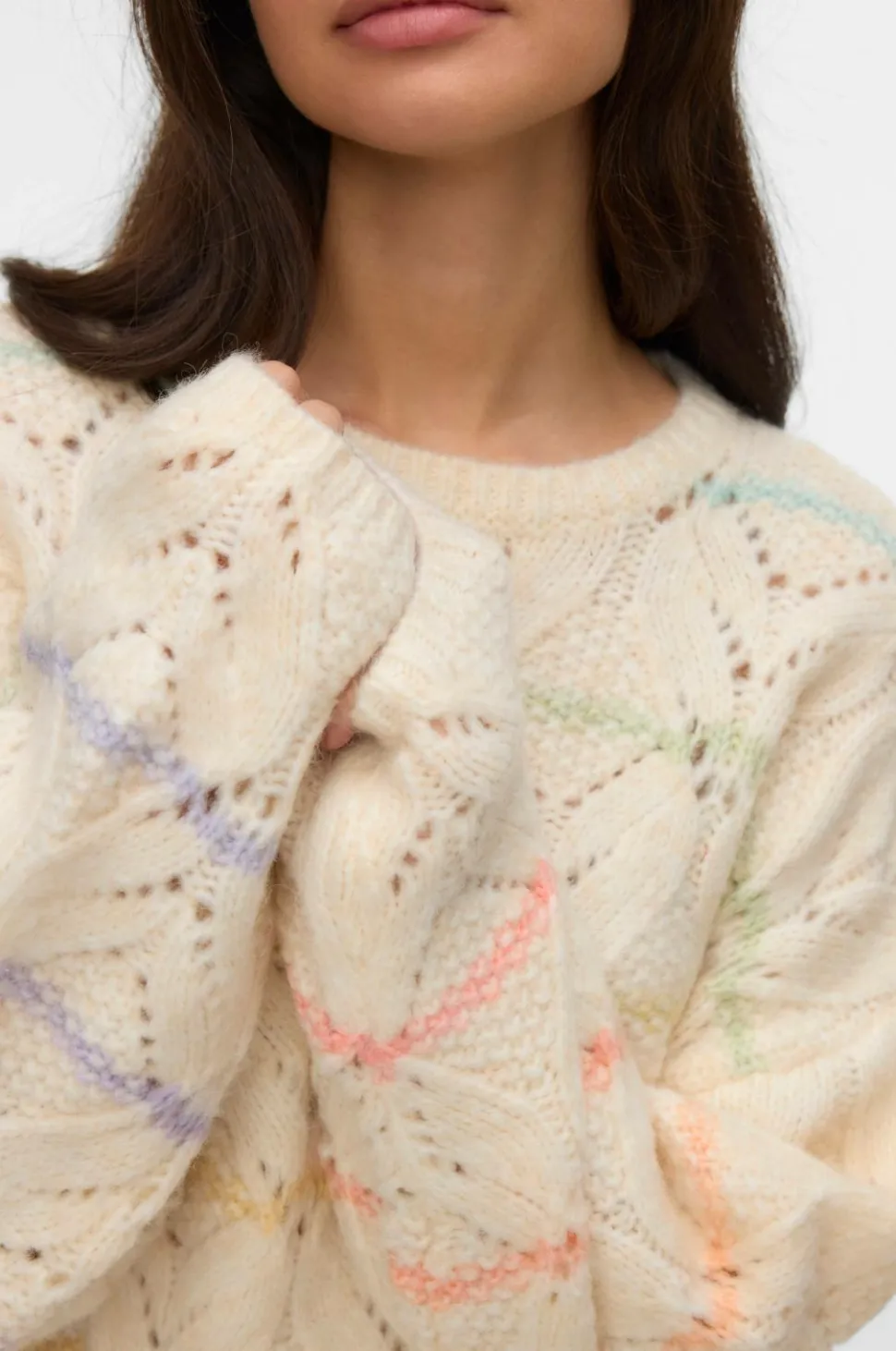Vero Moda Pullover vmNew Hatty LS O-n Stitch Pullover