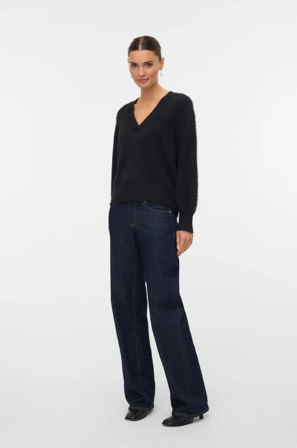 Vero Moda Pullover vmPoilu LS V-neck Pullover Boo