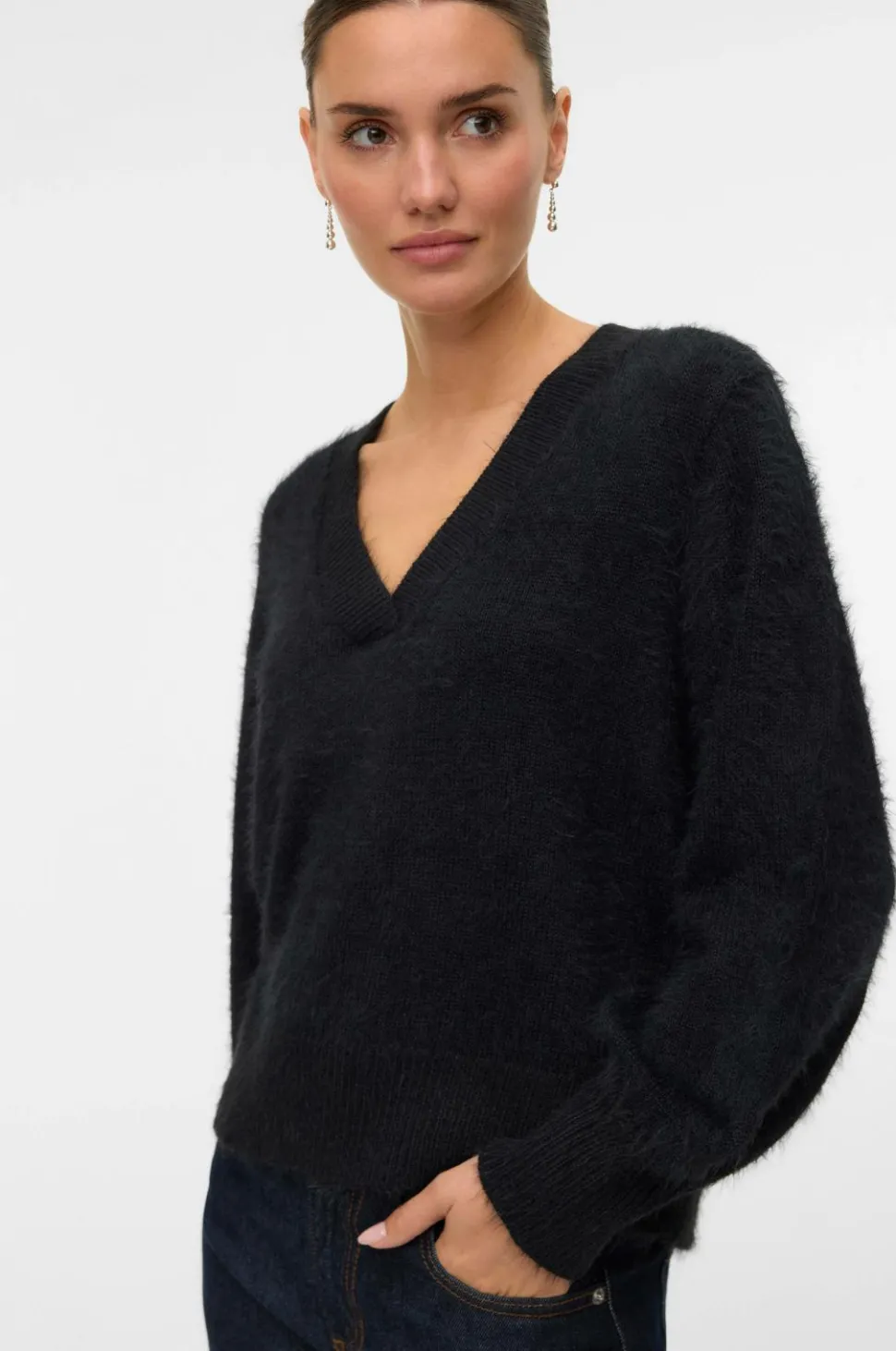 Vero Moda Pullover vmPoilu LS V-neck Pullover Boo