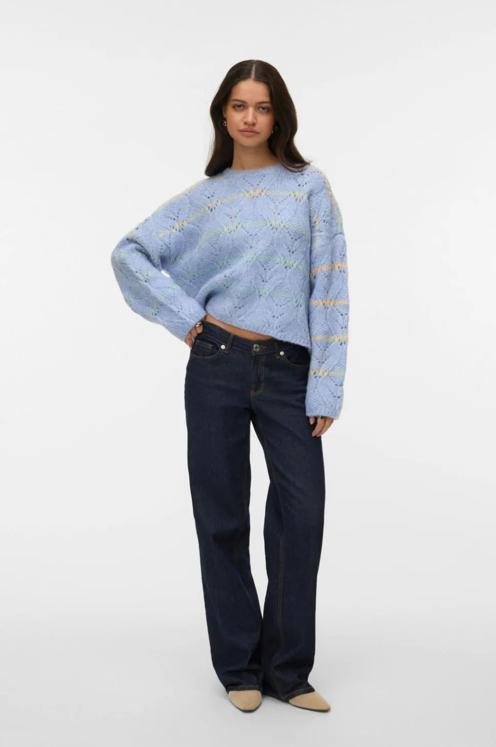 Vero Moda Pullover vmNew Hatty LS O-n Stitch Pullover