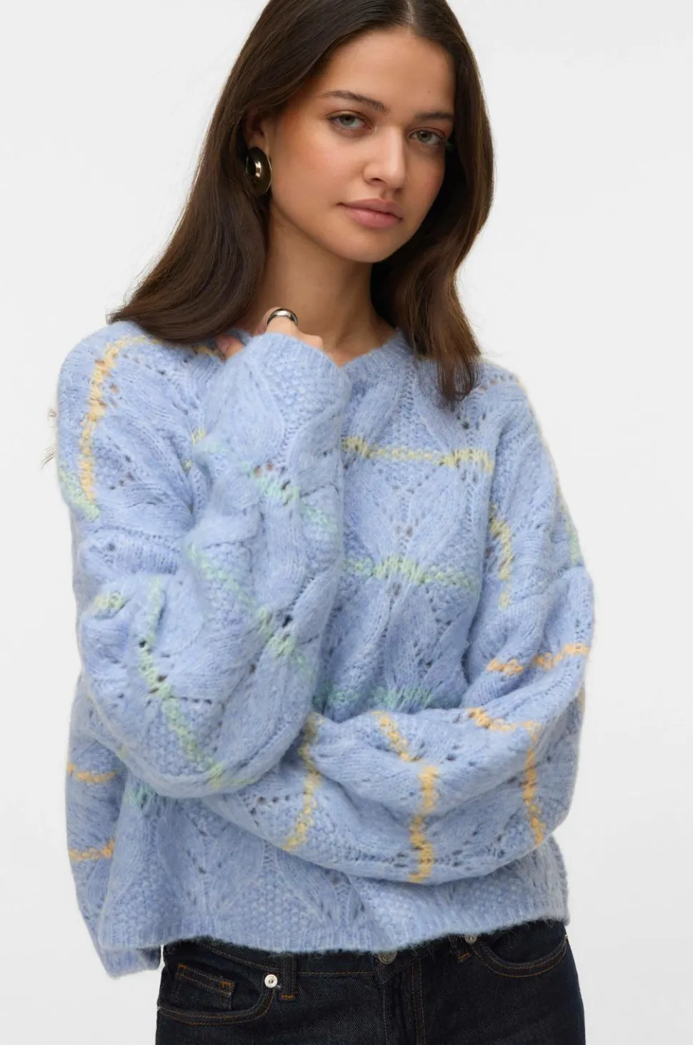 Vero Moda Pullover vmNew Hatty LS O-n Stitch Pullover