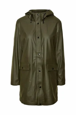 Vero Moda Regnjakke vmAsta 3/4 Teddy Coated Jacket Noos