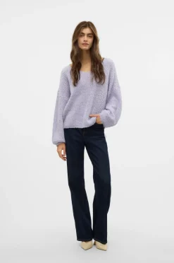 Vero Moda Trøje vmJuliette LS V-neck Pullover