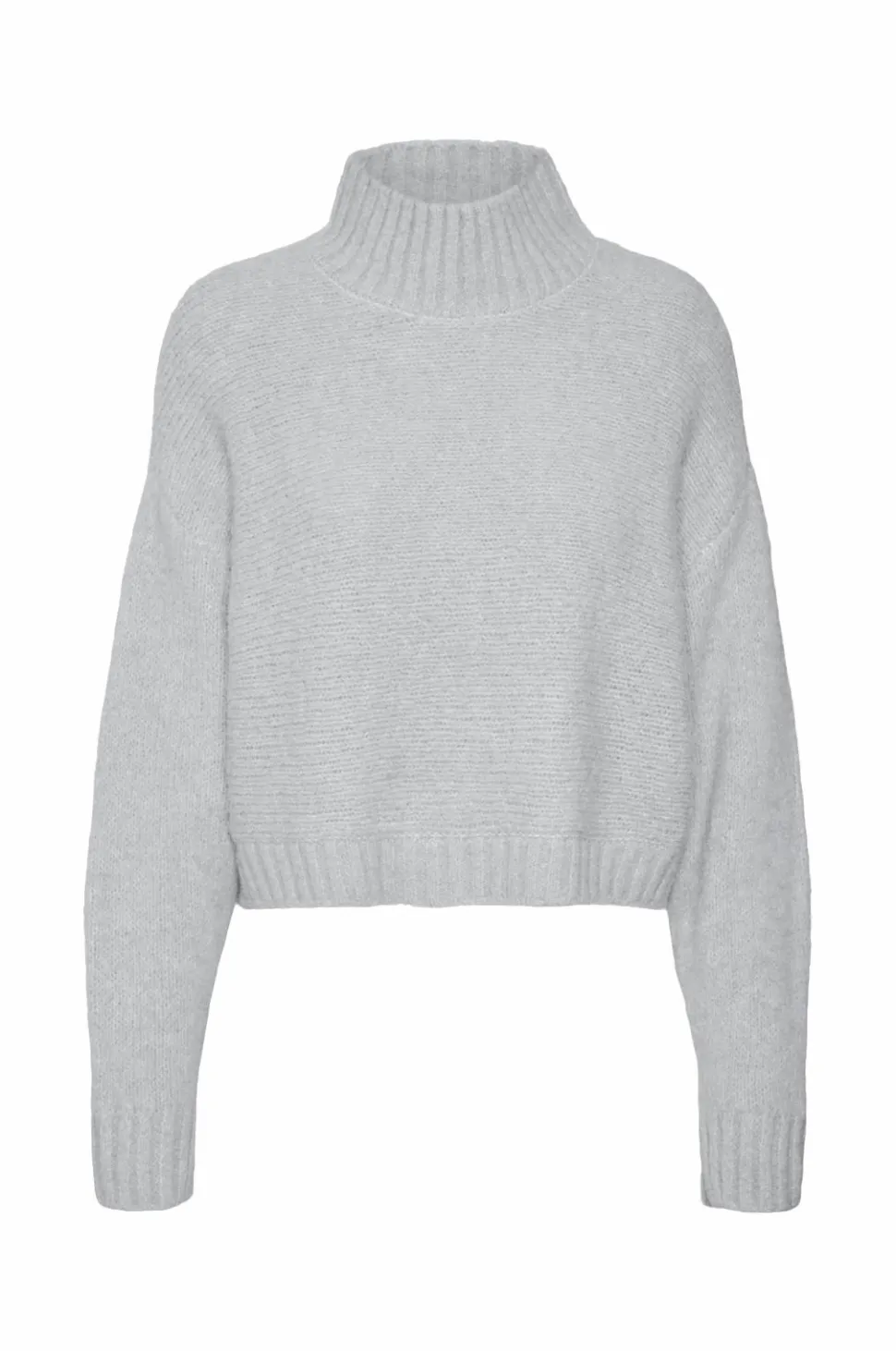 Vero Moda Trøje vmMars LS High Neck Cropped Knit VM