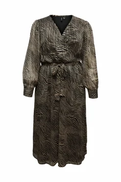 Vero Moda Curve Beklædning vmcGebra Gedna LS 7/8 Dress Wvn Btq