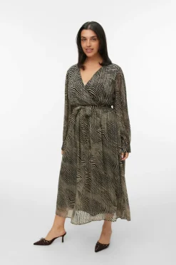 Vero Moda Curve Beklædning vmcGebra Gedna LS 7/8 Dress Wvn Btq