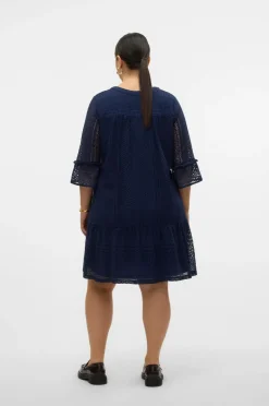 Vero Moda Curve Blondetunika vmHoney Lace 3/4 V-neck Tunic Wvn
