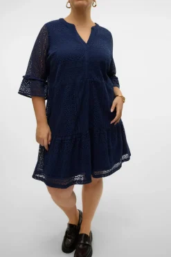 Vero Moda Curve Blondetunika vmHoney Lace 3/4 V-neck Tunic Wvn