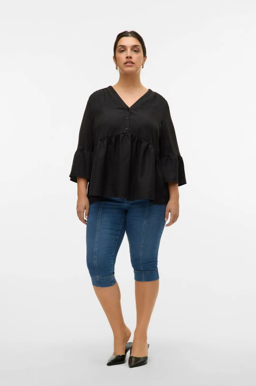Vero Moda Curve Jeans vmCeliza MR Denim Knickers VI3488 C