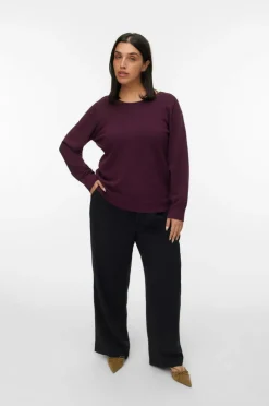 Vero Moda Curve Pullover vmChappyglitter LS 2way Pull Boo CU