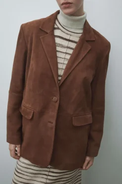 Vila Blazer i ruskind viSuede L/S