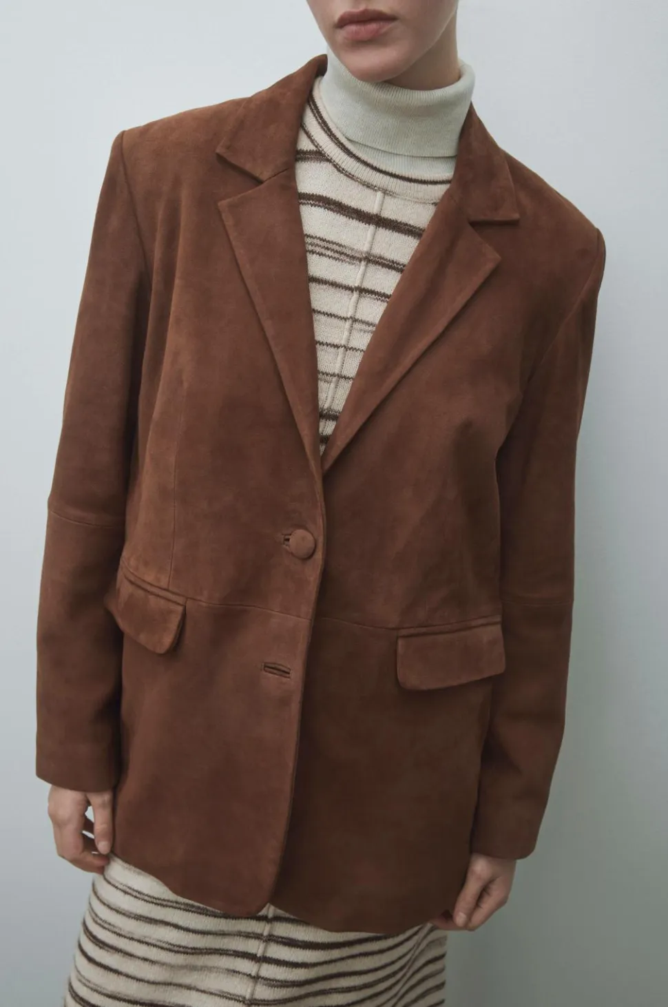 Vila Blazer i ruskind viSuede L/S