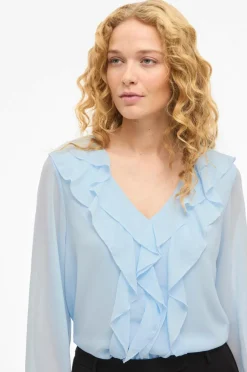 Vila Bluse viAne V-neck Frill