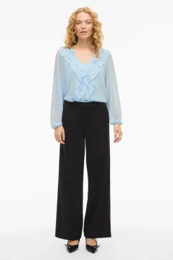 Vila Bluse viAne V-neck Frill