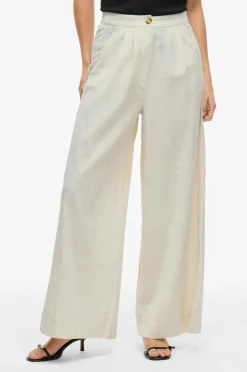 Vila Bukser vitni HW Wide Pants