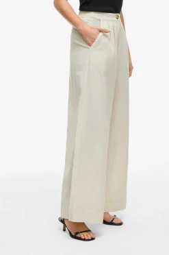 Vila Bukser vitni HW Wide Pants