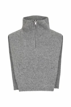 Vila Falsk rullekrave viSaja Half Zip Knit Neck Warmer/ef