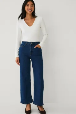 Vila Jeans viFreya Bri HW Wide 7/8