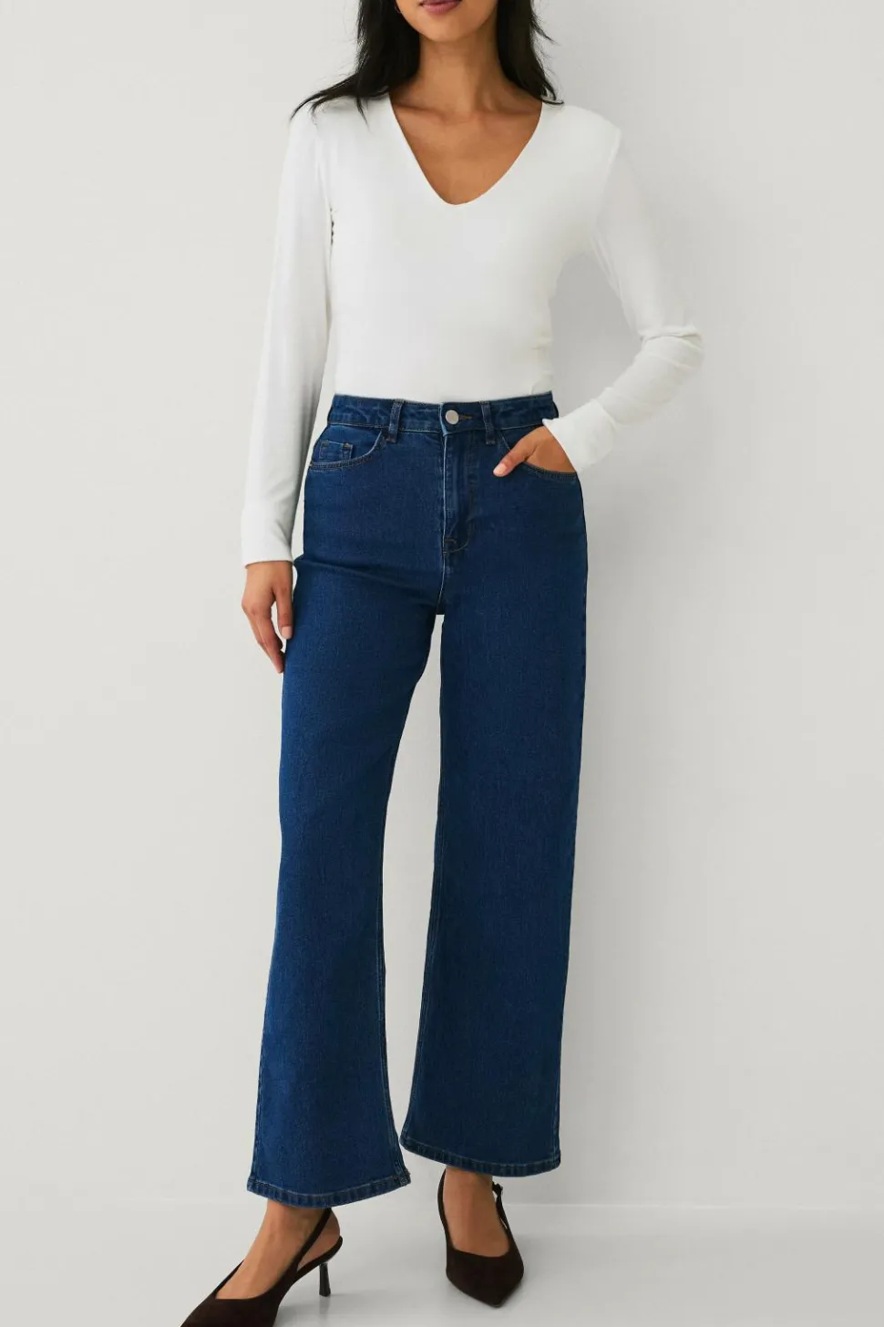 Vila Jeans viFreya Bri HW Wide 7/8