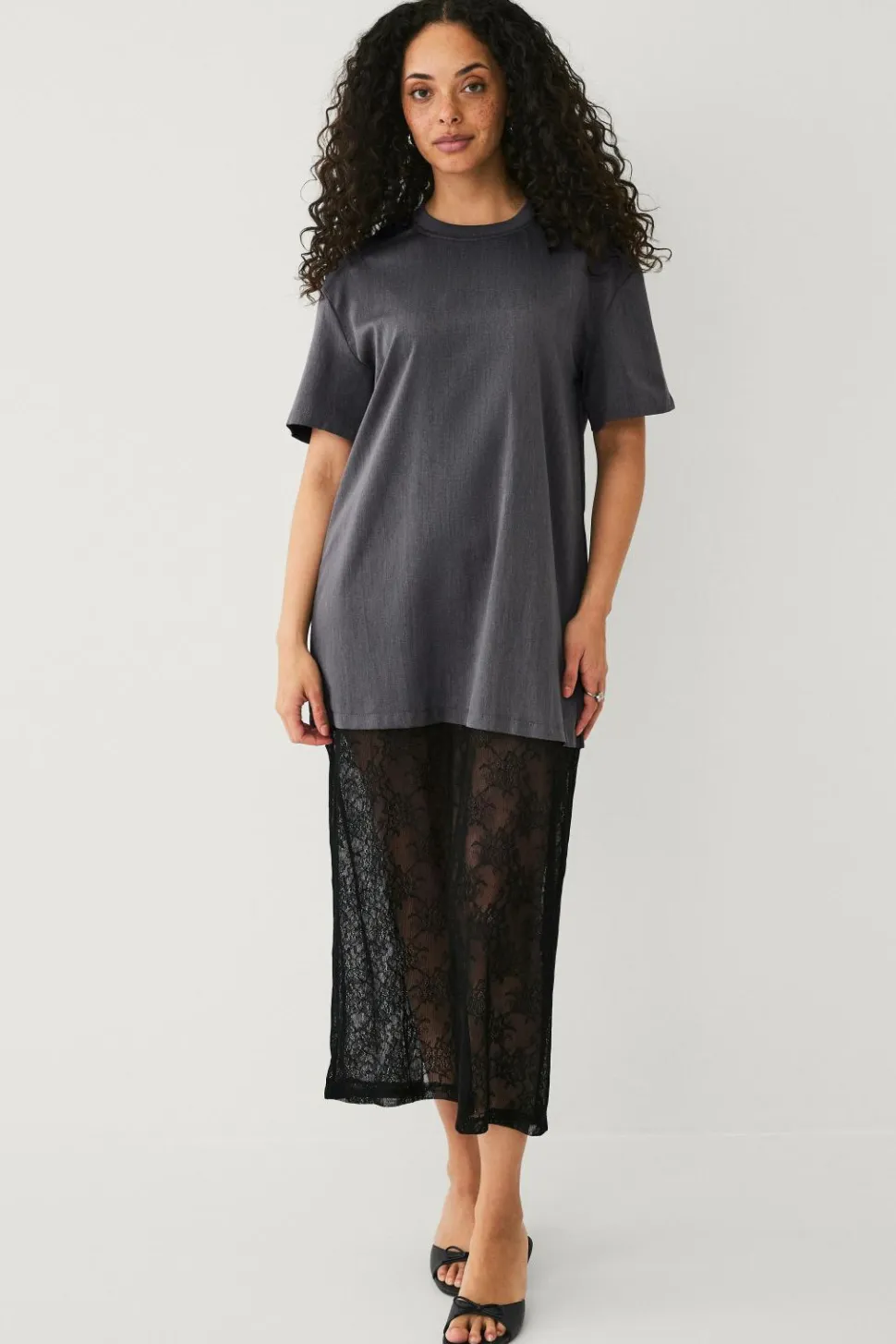 Vila Kjole viAva S/s Lace Detail