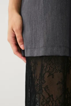 Vila Kjole viAva S/s Lace Detail