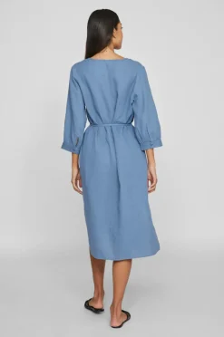 Vila Kjole viLania 3/4 V-neck Midi Dress