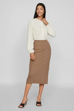 Vila Nederdel viRavina HW Midi Skirt