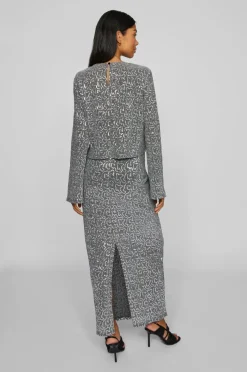 Vila Pailletnederdel viSanadu HW Glitter Maxi Skirt