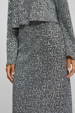 Vila Pailletnederdel viSanadu HW Glitter Maxi Skirt