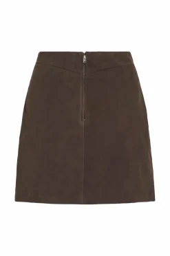 Vila Ruskindsnederdel viIda HW Short Suede Skirt