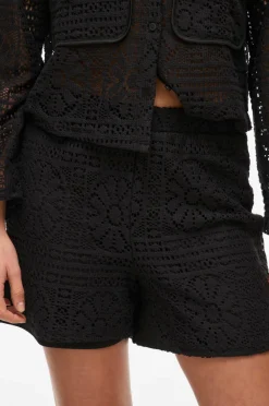 Vila Shorts viMerinda Crochet HW Shorts