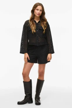 Vila Shorts viMerinda Crochet HW Shorts
