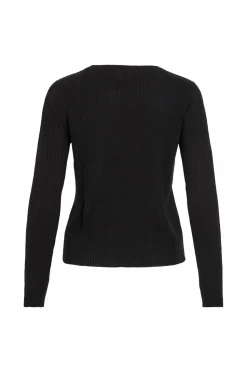 Vila Top viOlina O-neck L/S Rib Knit Top