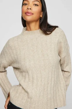 Vila Trøje viJaney Highneck L/S Rib Knit Top