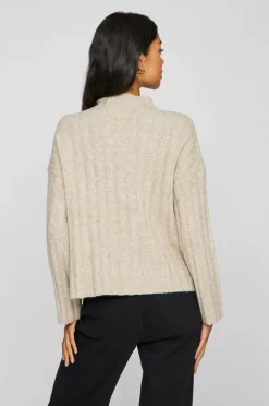 Vila Trøje viJaney Highneck L/S Rib Knit Top