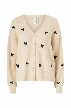 YAS Cardigan yasBow LS Embroided Knit