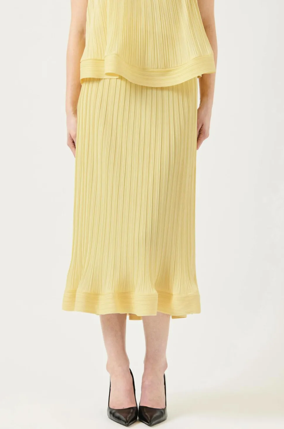 YAS Nederdel yasRiva HW Midi Skirt