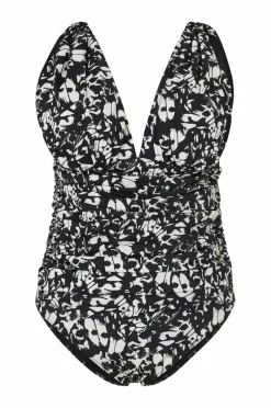 Zizzi Badedragt Skipa, Wrinkled, Aop
