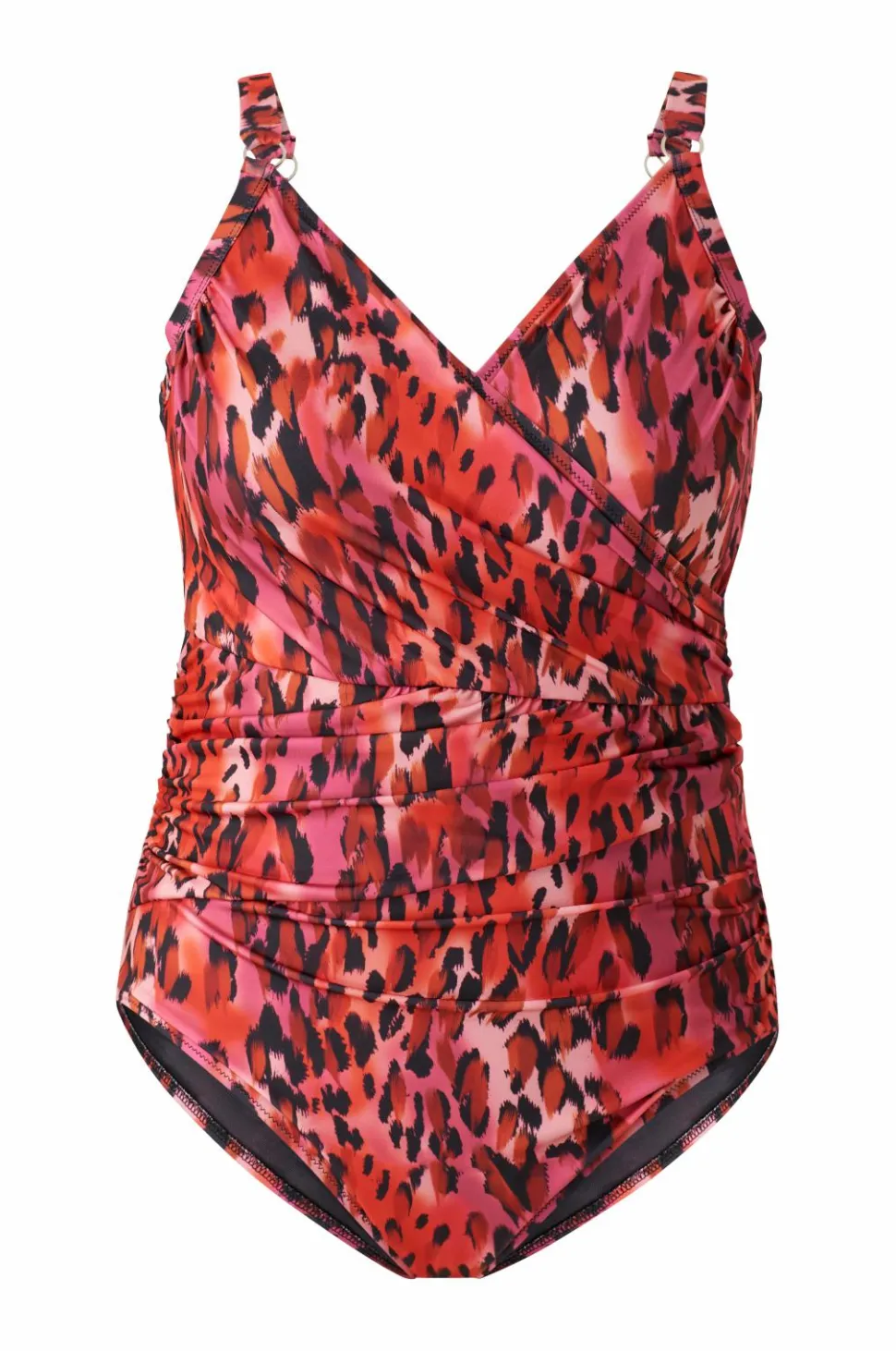 Zizzi Badedragt sMikka Wrap Swimsuit Aop