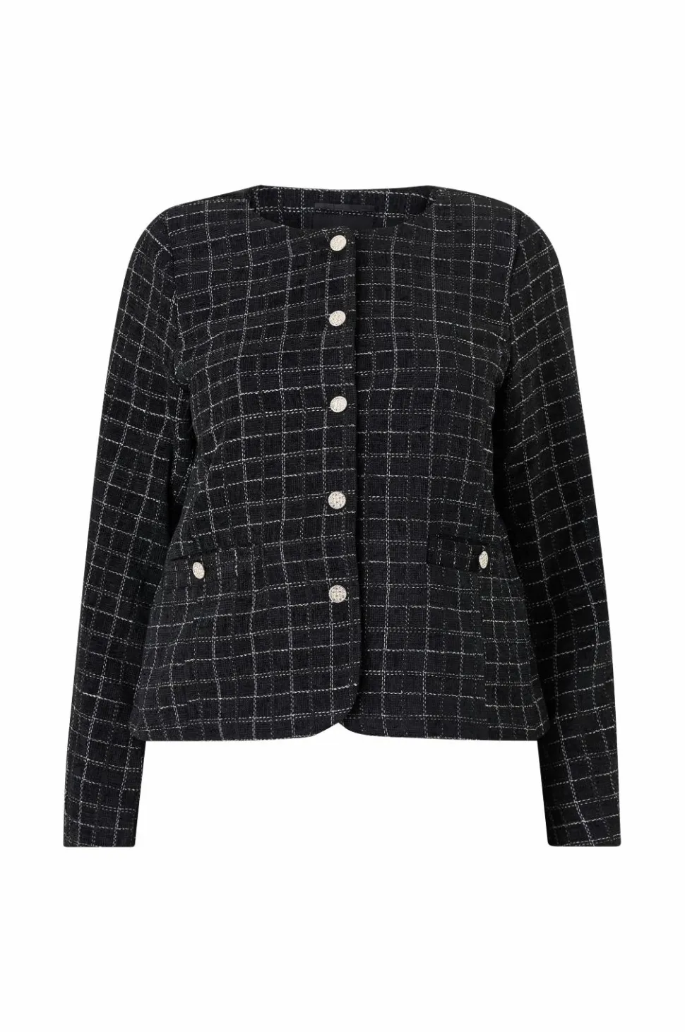 Zizzi Blazer mMonia L/S Buclé Blazer
