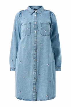 Zizzi Cowboykjole Jalena, L/s, Blk Dress