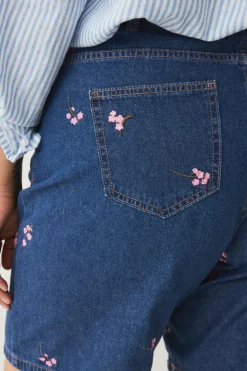Zizzi Denimshorts jEva Embroidery Shorts