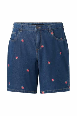 Zizzi Denimshorts jEva Embroidery Shorts