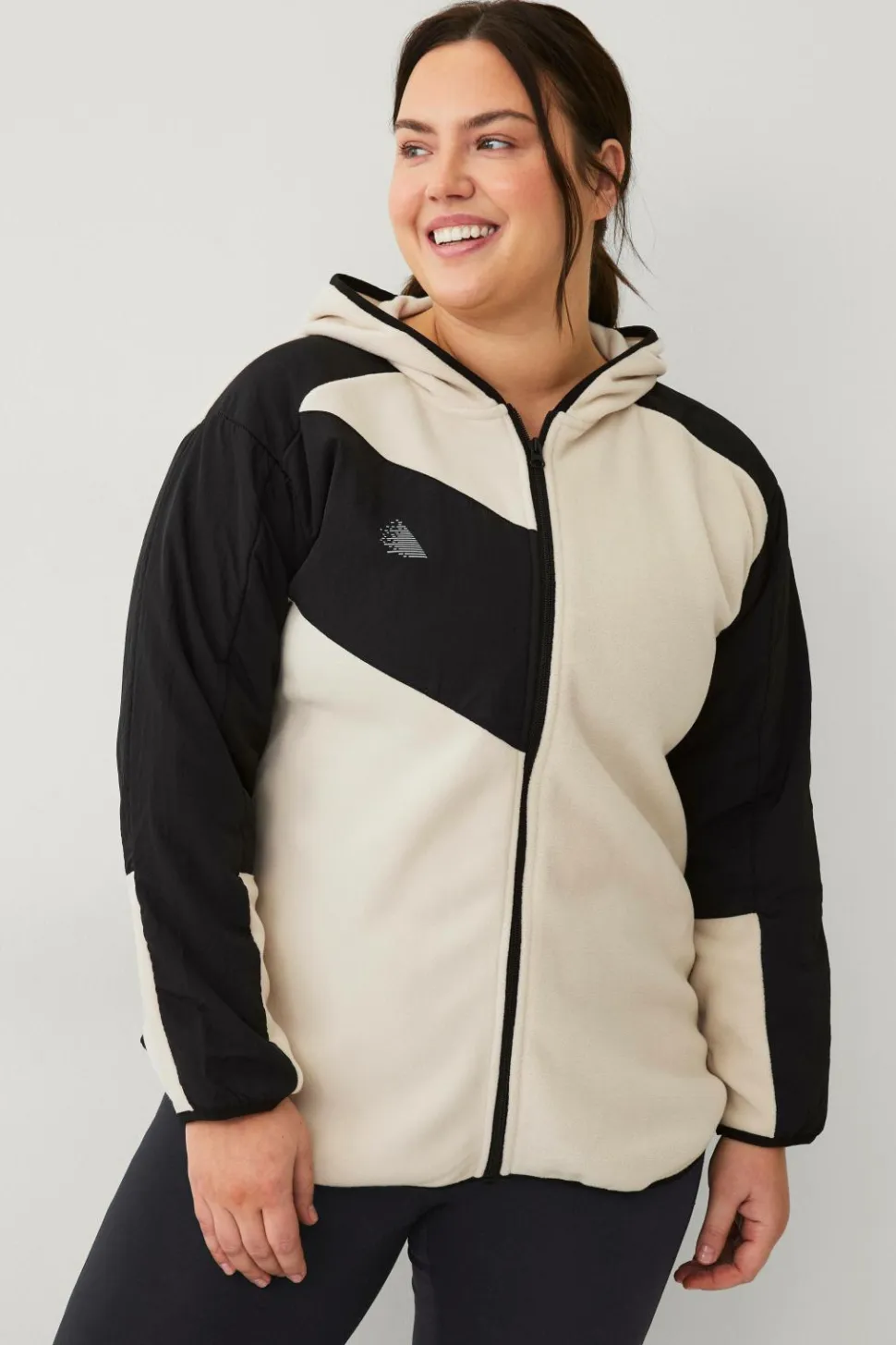 Zizzi Fleecejakke aOdi L/S Cardigan