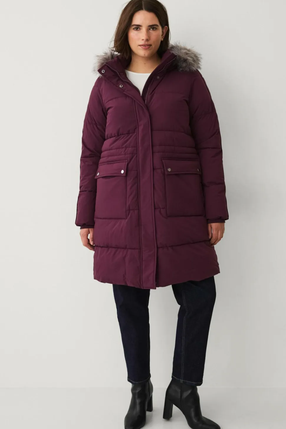 Zizzi Frakke caJulia L/S Coat