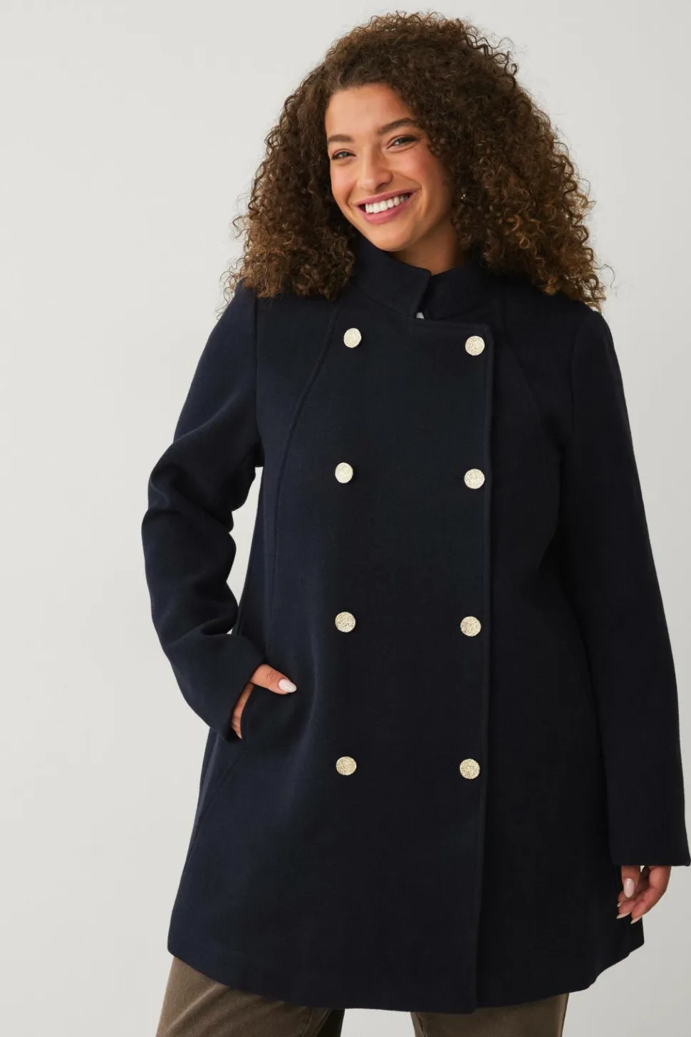 Zizzi Frakke mParis L/S Coat