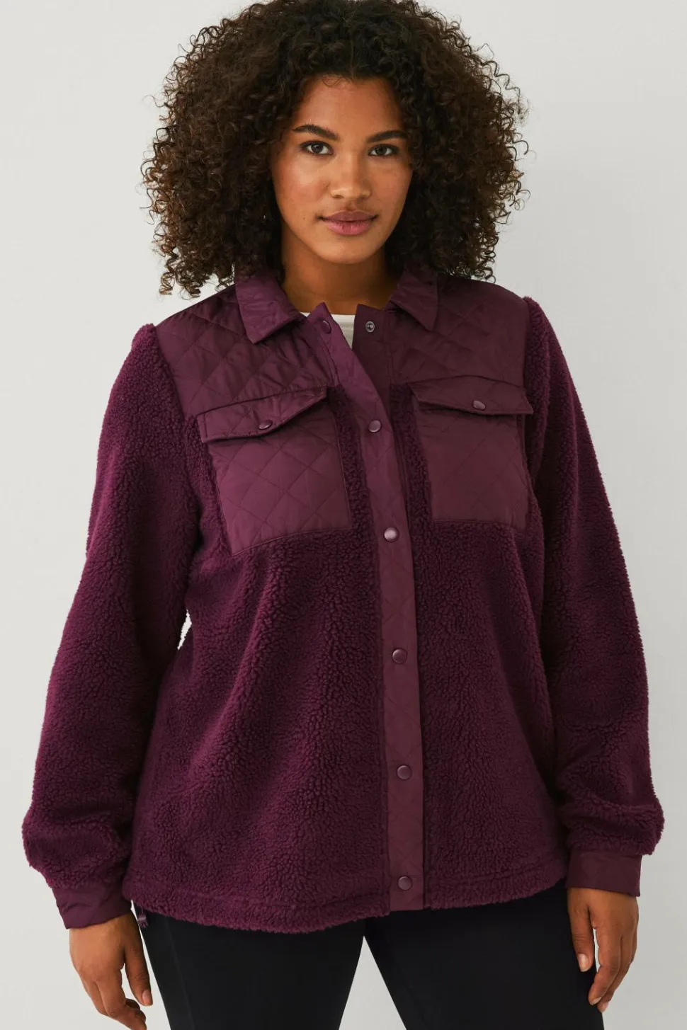 Zizzi Jakke Aophelia fleece