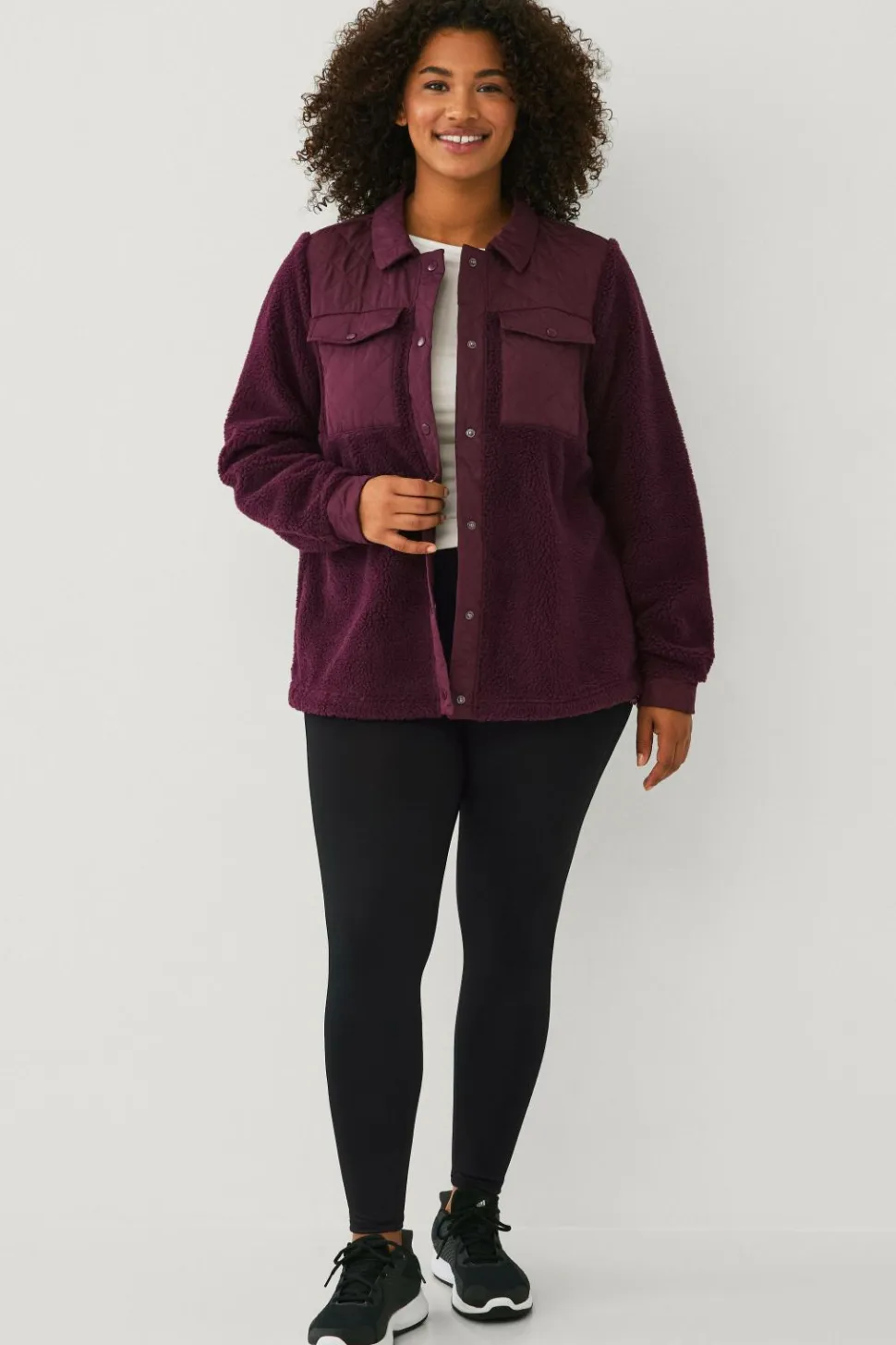 Zizzi Jakke Aophelia fleece