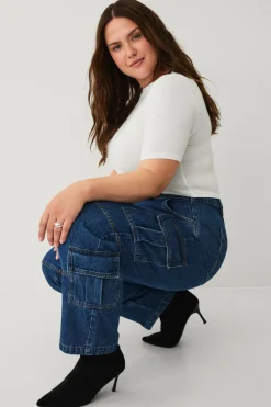 Zizzi Jeans jTami Staight Cargo